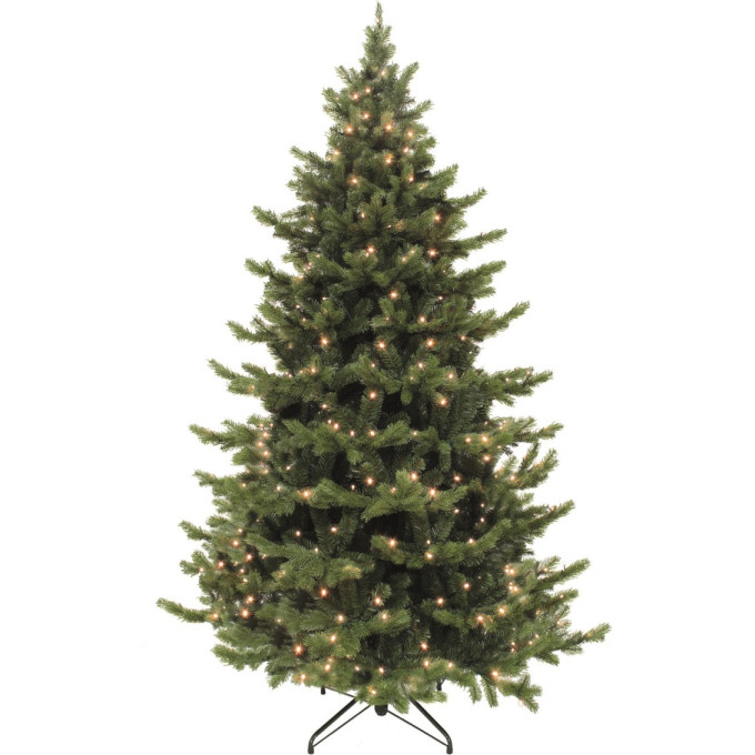 Новогодняя елка TRIUMPH TREE, Шервуд премиум, 230 см, 336 ламп, зеленая 73716