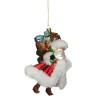 Подвеска Санта HOUSE OF SEASONS, 10,5*9,5*16 см, красный 83234
